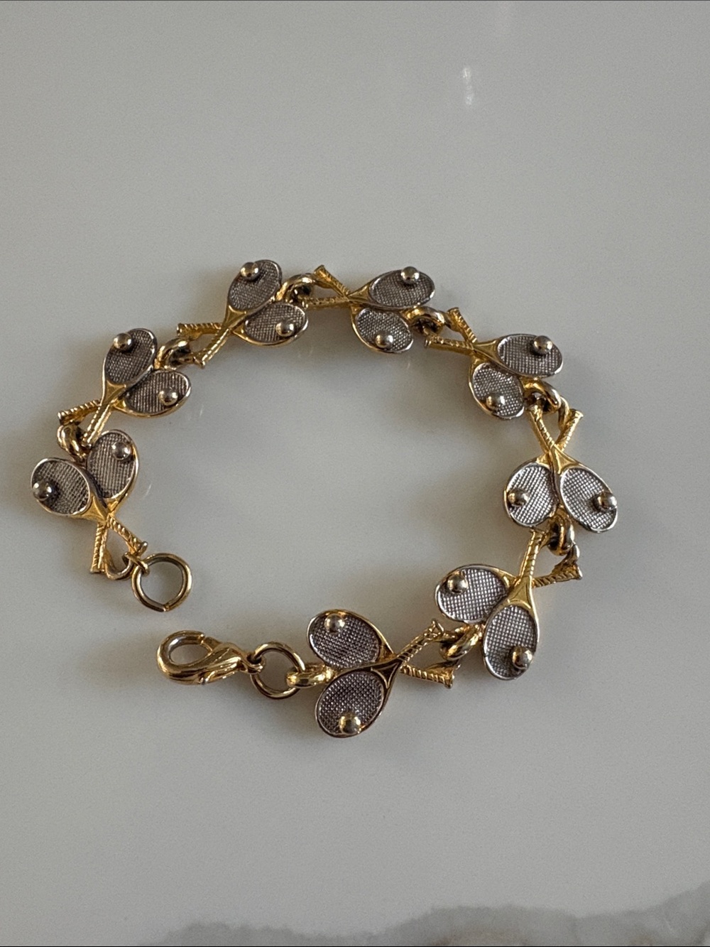 Costume tennis racquet bracelet